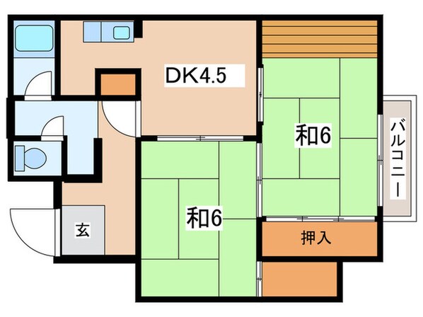 桃ヶ池マンションの物件間取画像